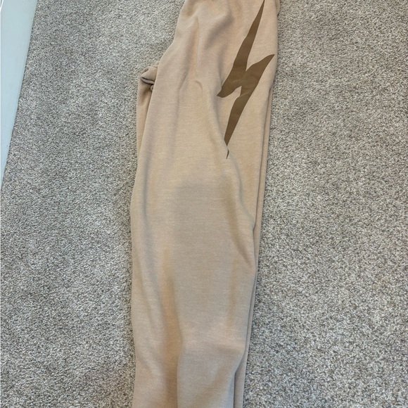 Aviator Nation Beige Crewneck with Lightning Bolt and Matching SweatPants - Picture 7 of 8